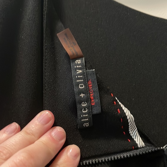 Alice + olivia black peplum top - Picture 2 of 3